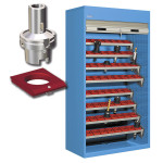 Armario metálico de persiana para CNC con 80 conos HSK 50 CBDF-23835