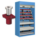 Armario metálico de persiana para CNC con 40 conos VDI 40 CBDF-23759