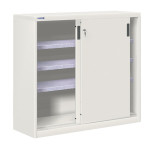 Armario metálico de puertas correderas con 3 estantes CBCC-24776