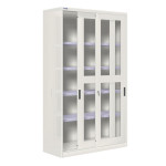 Armario metálico de puertas correderas, ventana y 4 est. CBCC-24357