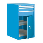 Cajonera metálica con cajones y puerta CCFC-21136