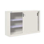 Armario metálico de puertas correderas con 2 estantes CBCD-24798