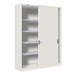 Armario metálico de puertas correderas con 4 estantes CBCD-24808