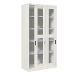 Armario metálico de puertas correderas, ventana y 4 est. CBCB-24345