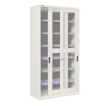 Armario metálico de puertas correderas, ventana y 6 est. CBCB-24349