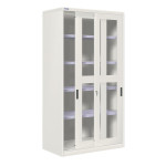Armario metálico de puertas correderas, ventana y 4 est. CBCB-24351