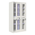 Armario metálico de puertas correderas, div. 8 est. y 4 caj. CBCB-24341