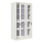 Armario metálico de puertas correderas, div. 6 est. y 4 caj. CBCB-24335