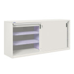 Armario metálico de puertas correderas, div. 2 est. y 2 caj. CBCF-24876