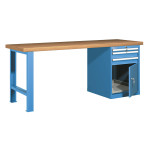 Banco de trabajo con pata y cajonera CDFF-25910