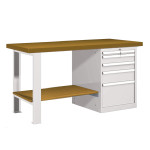Mesa de taller con patas y cajones CDFD-25744