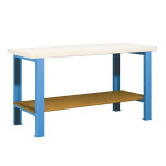 Mesa de taller con patas y estante inferior CDFD-25785