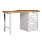 Mesa de taller con pata y cajonera CDFD-25867
