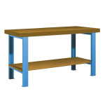 Mesa de taller con patas y estante inferior CDFD-25834