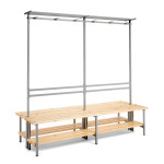 Banqueta con asiento de madera CGGC-39887