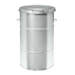 Basurera metálica con tapa de 160 litros GGCJ-48092