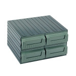 Caja con cajones de plástico Vision BCDC-03737