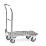 Carro con tirador plegable y plataforma de aluminio DBHG-50818