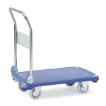Carro con tirador plegable y plataforma plástica DBBH-14981