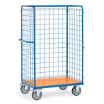 Carros con pared de malla para picking y distribución