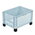 Contenedor plástico con ventana y pies Basicline Plus BDBG-48593
