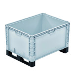 Contenedor plástico cerrado con patines Basicline Plus BDBG-48579