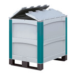 Contenedor de plástico con patines BDBF-48126
