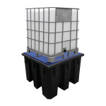 Cubeto de retención de plástico de 1100 litros GBFB-49343