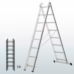 Escalera transformable de 2 tramos FGFB-15856