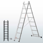Escalera transformable de 2 tramos FGFB-15857