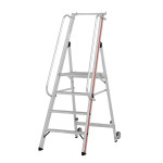Escalera de mano con plataforma y ruedas FGGC-10432