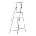 Escalera de mano con plataforma y ruedas FGGC-10436
