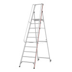 Escalera de mano con plataforma y ruedas FGGC-10439