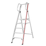 Escalera de aluminio plegable con plataforma FGGB-01526