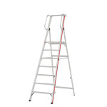 Escalera de aluminio plegable con plataforma FGGB-45855
