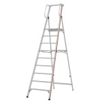 Escalera de aluminio plegable con plataforma FGGB-45856