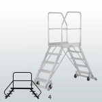 Escalera de plataforma acceso dos lados FGGF-50755