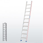 Escalera apoyable manual de un tramo FGCC-45789