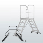 Escalera de plataforma acceso dos lados FGGF-50759