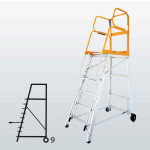 Plataforma móvil de aluminio Tracker FGGG-09033