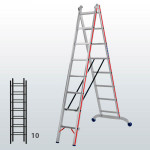 Escalera transformable de 2 tramos FGFB-12900