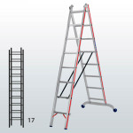Escalera transformable de 2 tramos FGFB-12901