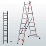 Escalera transformable de 2 tramos FGFB-12903
