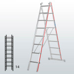 Escalera transformable de 2 tramos FGFB-12911