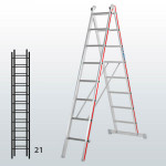 Escalera transformable de 2 tramos FGFB-12913