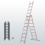 Escalera transformable de 3 tramos FGFC-12914
