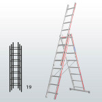Escalera transformable de 3 tramos FGFC-12915