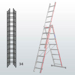 Escalera transformable de 3 tramos FGFC-15821