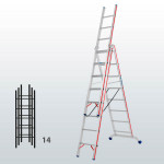 Escalera transformable de 3 tramos FGFC-12904