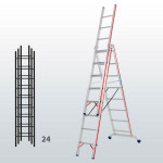 Escalera transformable de 3 tramos FGFC-12908